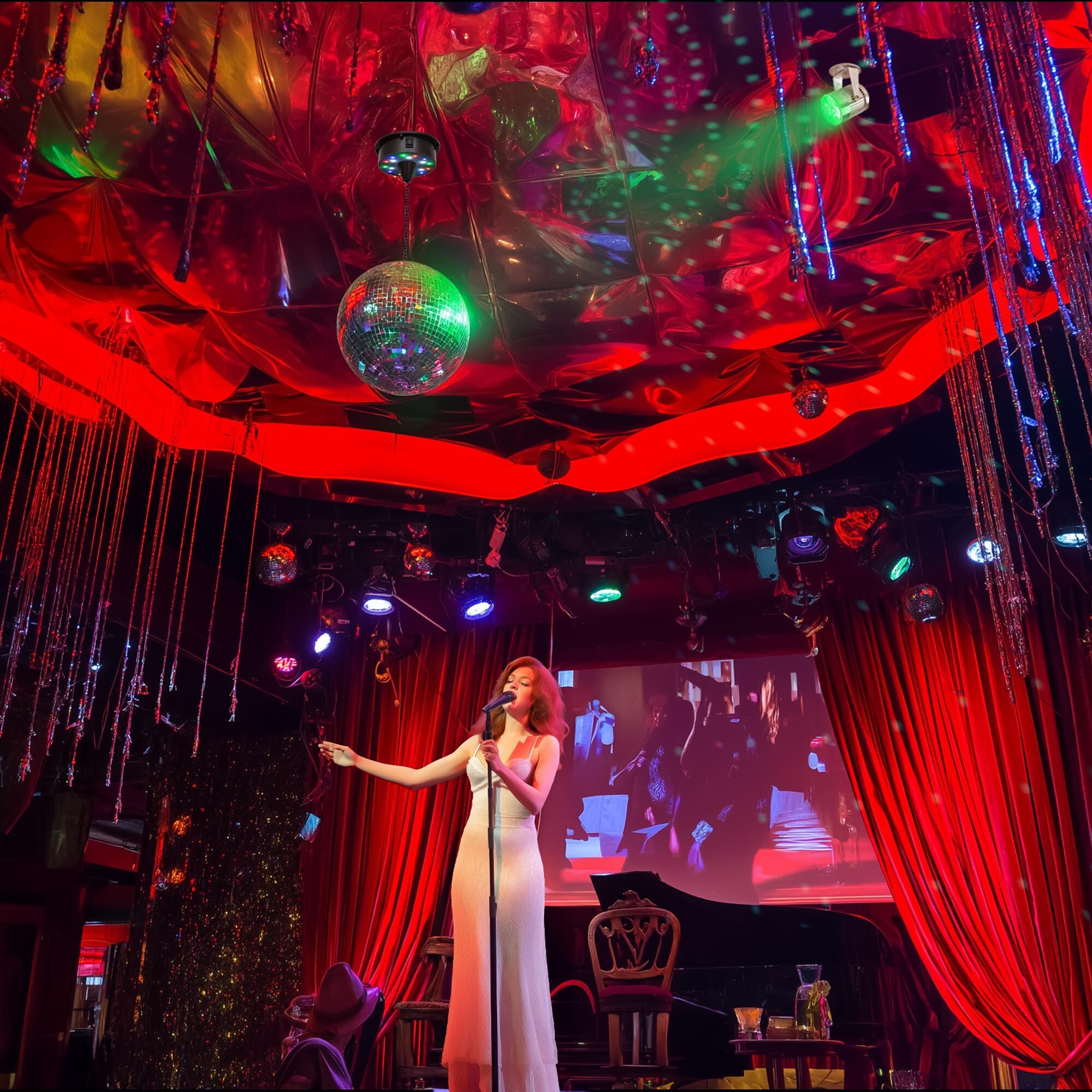 12" Lustrzana piłka dyskotekowa i obrotowy silnik PinSpot Light Set Home Party Club Scena - Zdjęcie 12 z 24