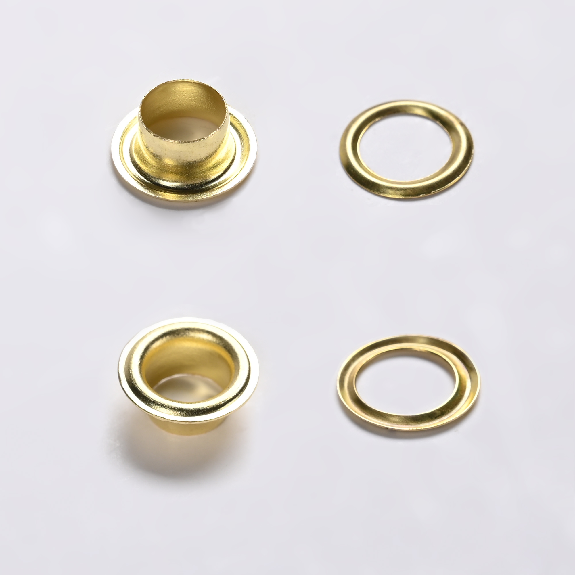 Yescom 7/32" 3/8" 1/2" Rust-proof Grommet Kits Solid Brass Eyelets Washers