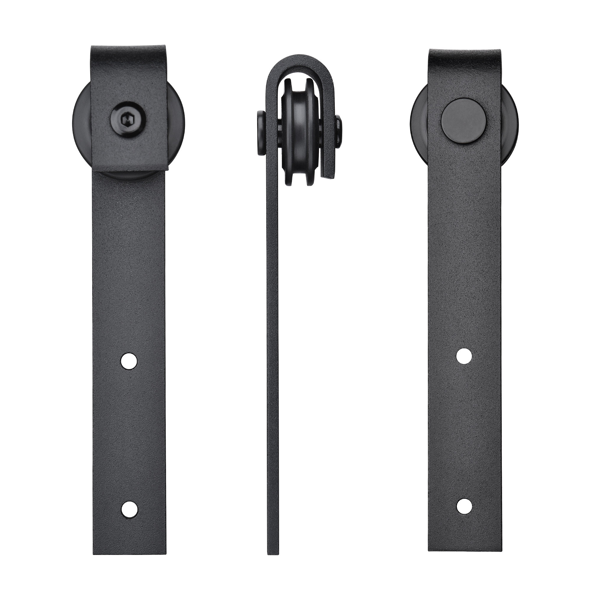 4 Ft 5 Ft Mini Sliding Single Barn Door Hardware Roller Track Kit Cabinet Closet - Picture 11 of 11