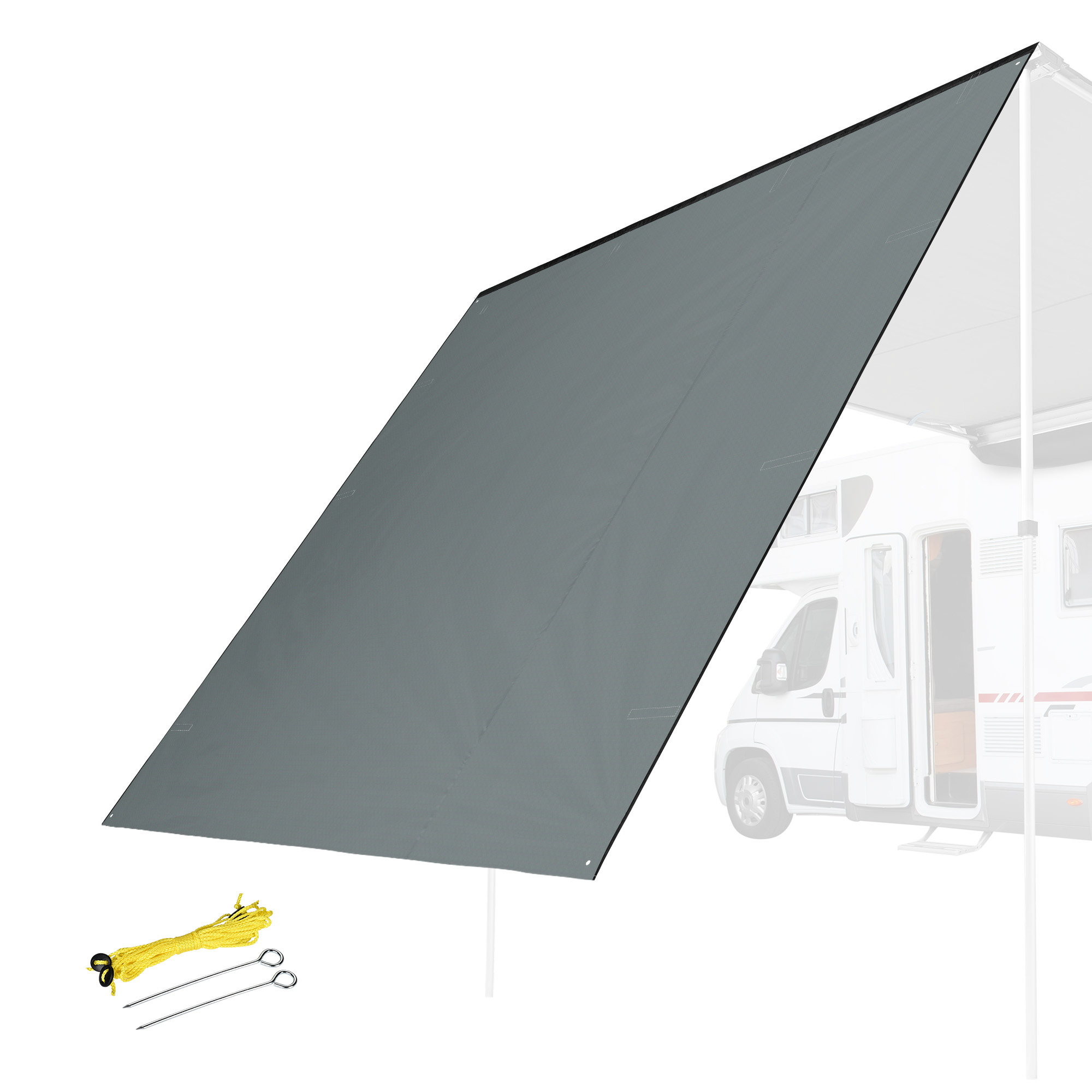 Apluschoice 6.4x6.7 Ft RV Awning Side Wall for Car Side Awning Rooftop Tent UV