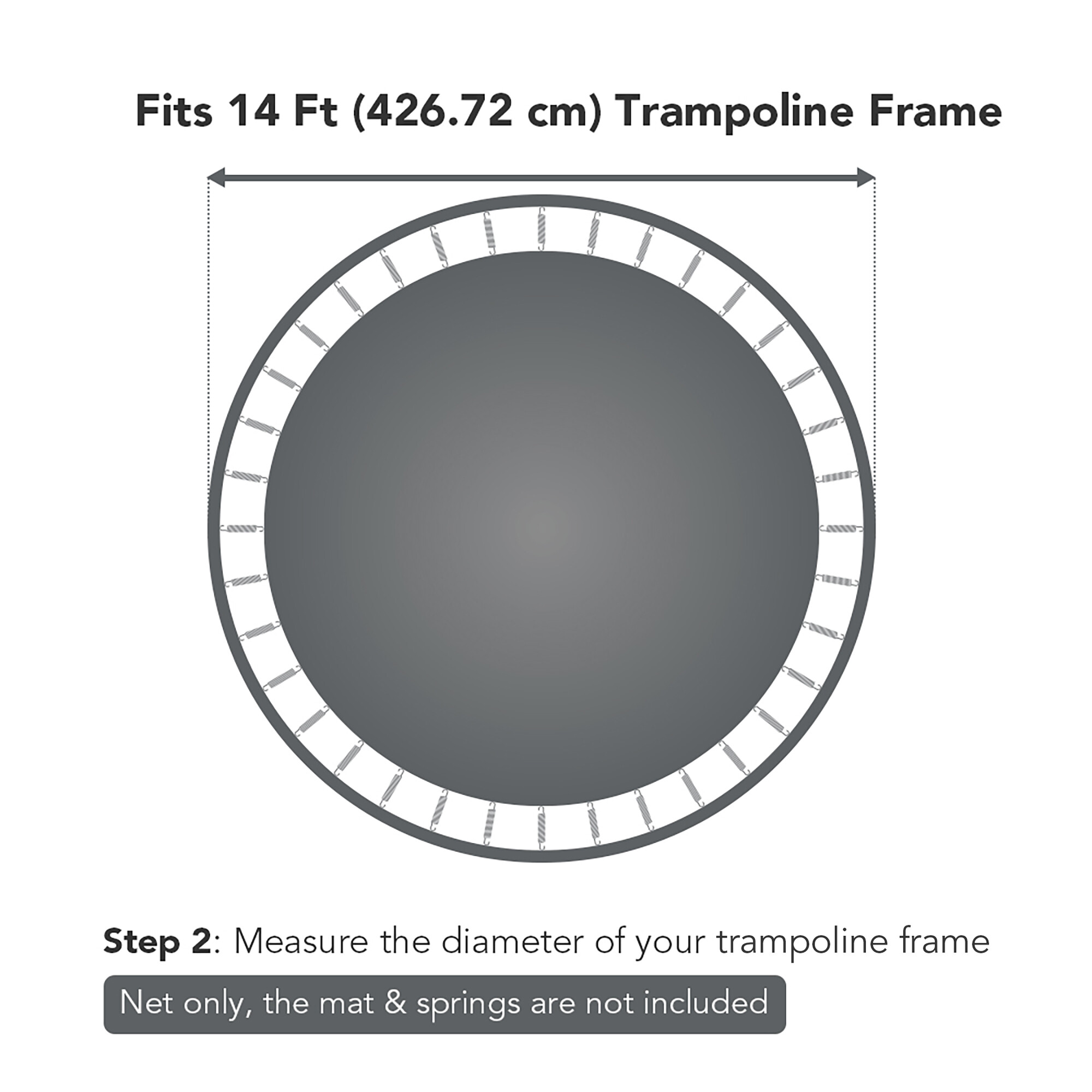 12/13/14/15ft Trampoline Enclosure Net Replacement Safety Netting For 6/8 Pole - Picture 9 of 20