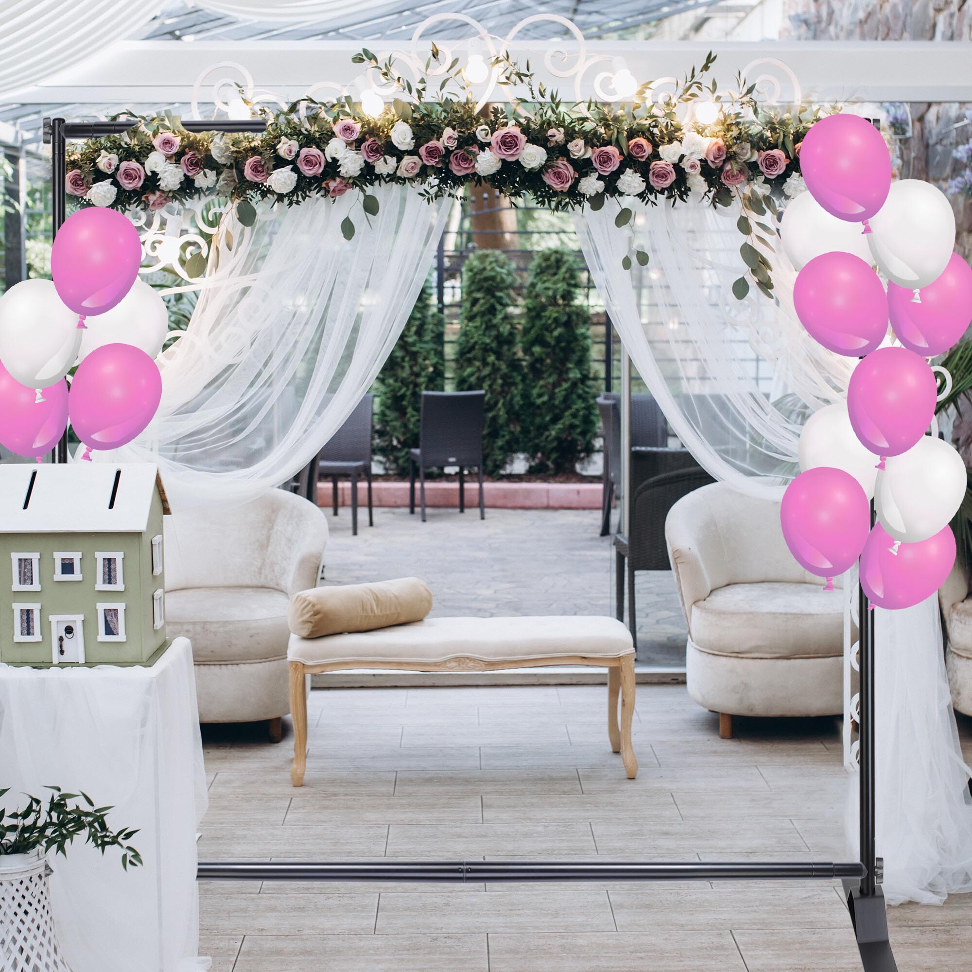 InstaHibit 8x10 Fuß Hintergrund Ständer & Roll Up Banner Ständer Kit Messe Veranstaltungen - Bild 4 von 9