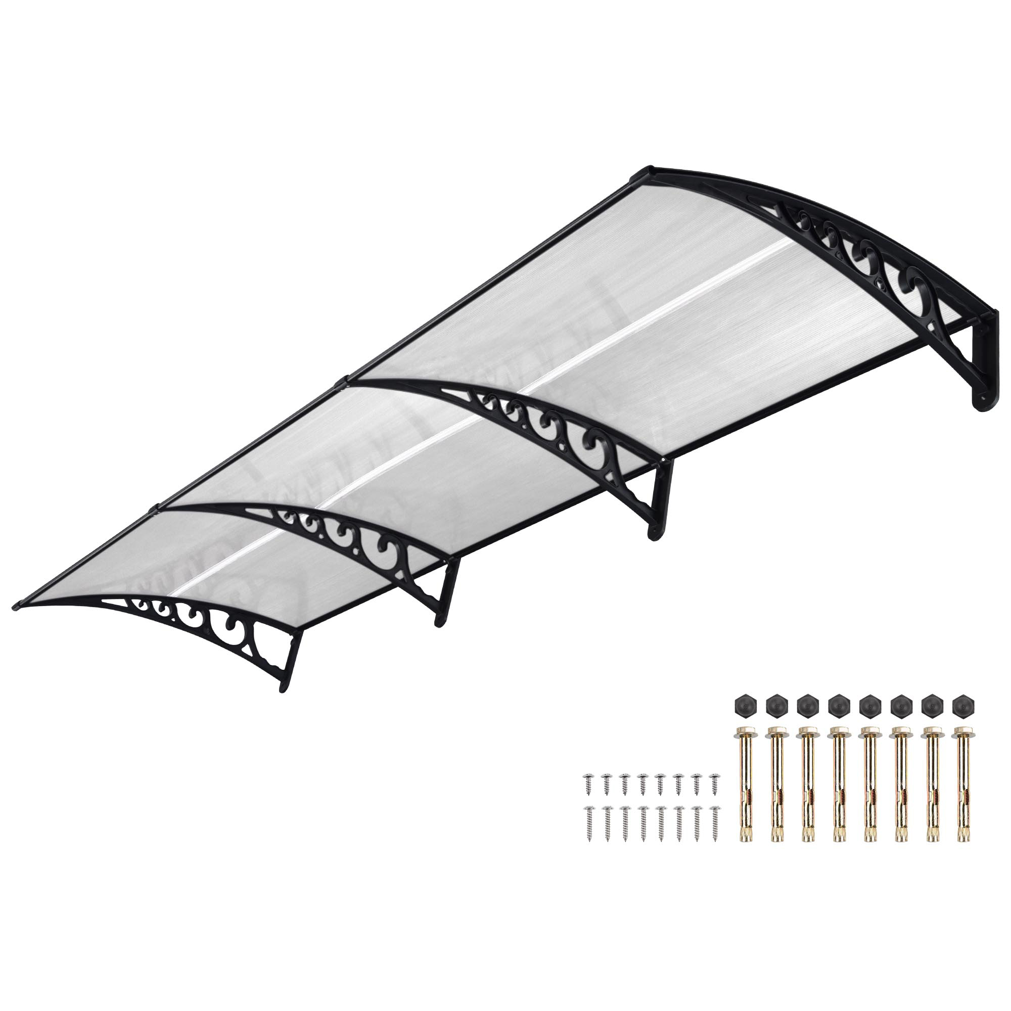 Fenster Markise Tür Vordach Regenschutz UV Schutz Polycarbonat - Bild 16 von 20