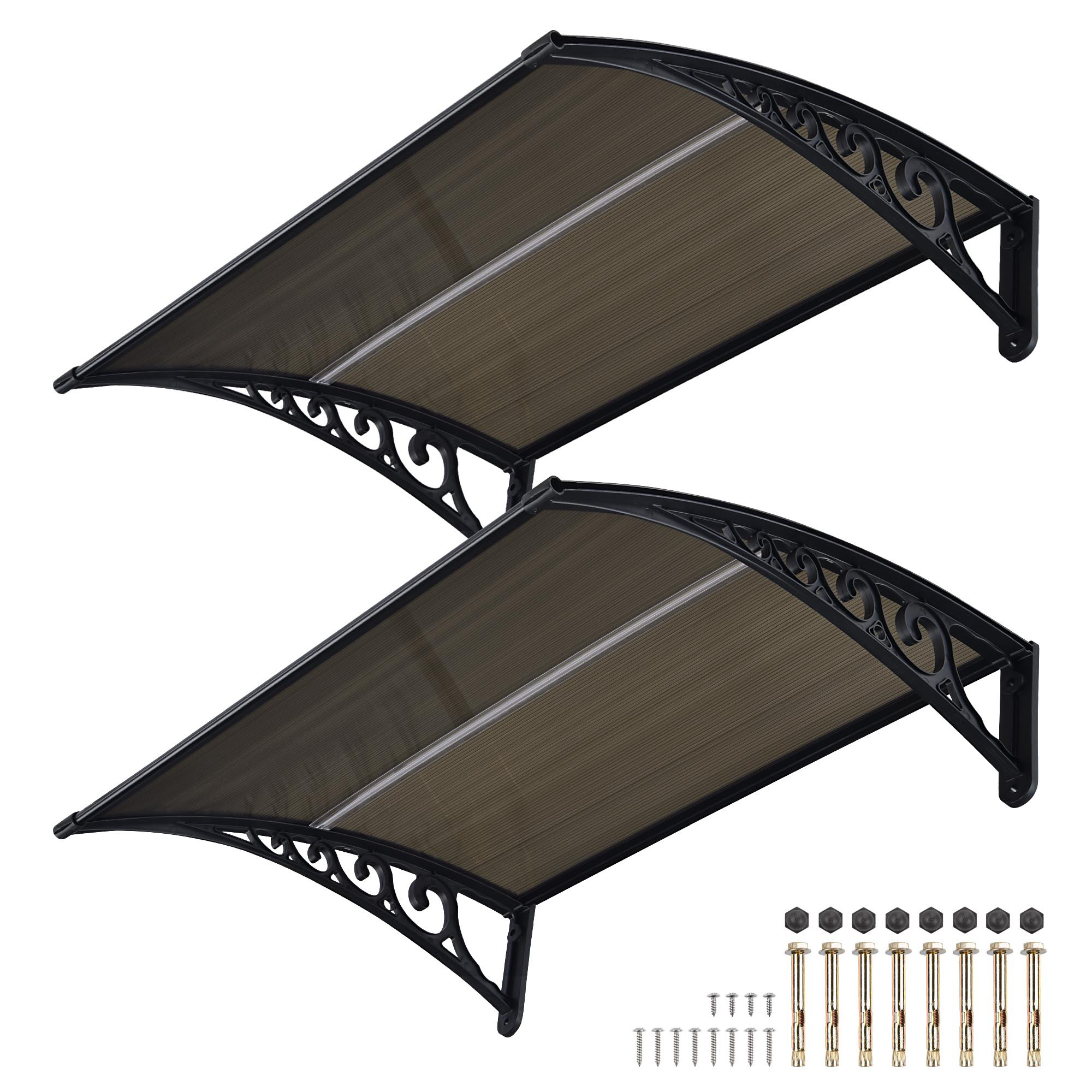 Fenster Markise Tür Vordach Regenschutz UV Schutz Polycarbonat - Bild 11 von 20