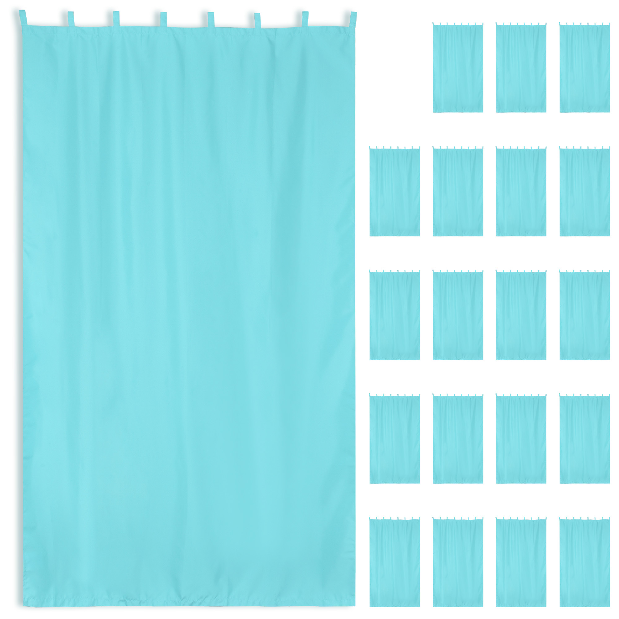 Yescom 20-Pack 54"x96"/108"/120" Outdoor Curtain Panel UV Patio Pergola Corridor - Picture 6 of 15