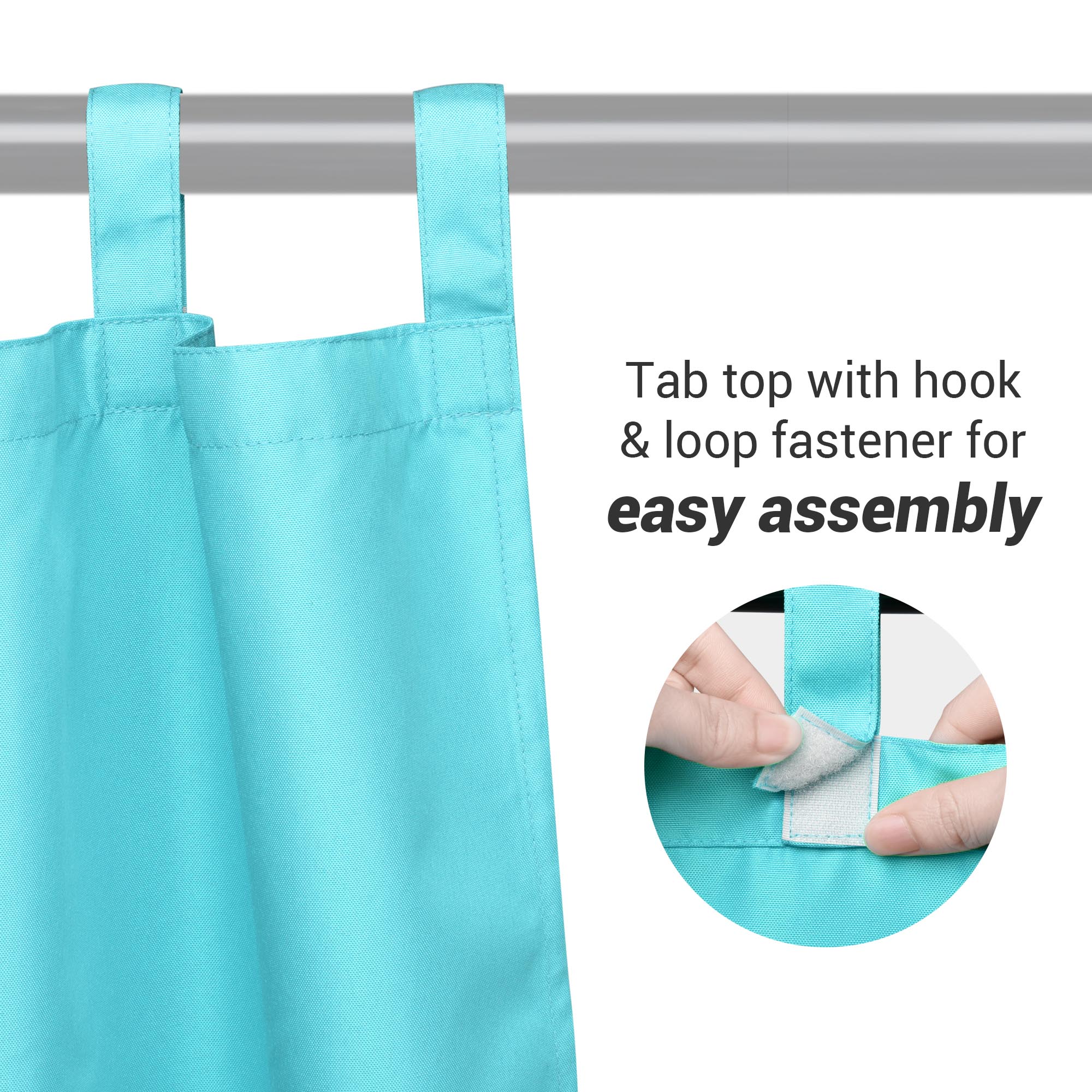 Yescom 20-Pack 54"x96"/108"/120" Outdoor Curtain Panel UV Patio Pergola Corridor - Picture 8 of 15