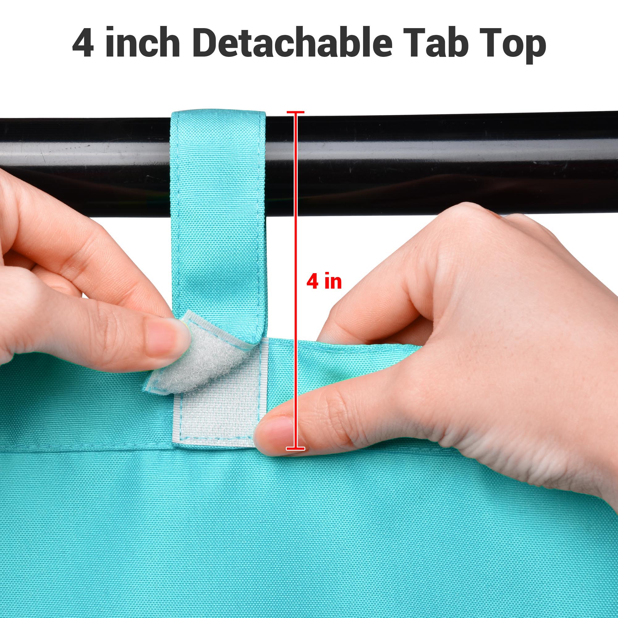 Yescom 20-Pack 54"x96"/108"/120" Outdoor Curtain Panel UV Patio Pergola Corridor - Picture 14 of 15