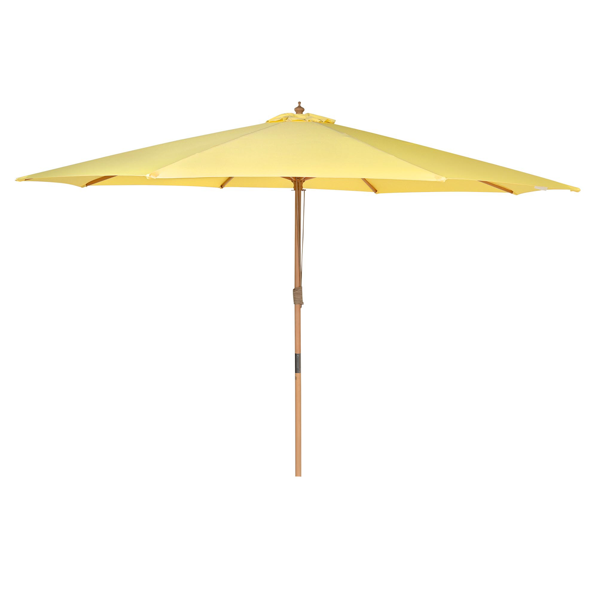13Ft Patio Wood Umbrella German Wooden Pole Outdoor Beach Cafe Garden Sun Shade - Picture 11 of 15