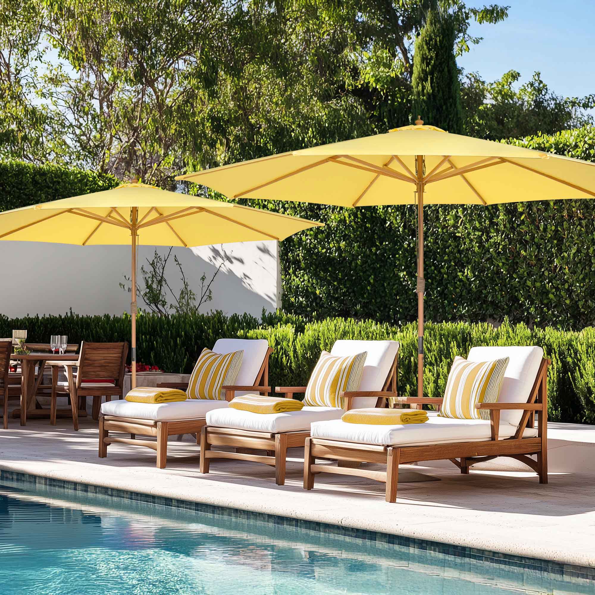 best patio tilt umbrella Solar 3 Tiers Patio Umbrella Outdoor with LED 9FT / Orange