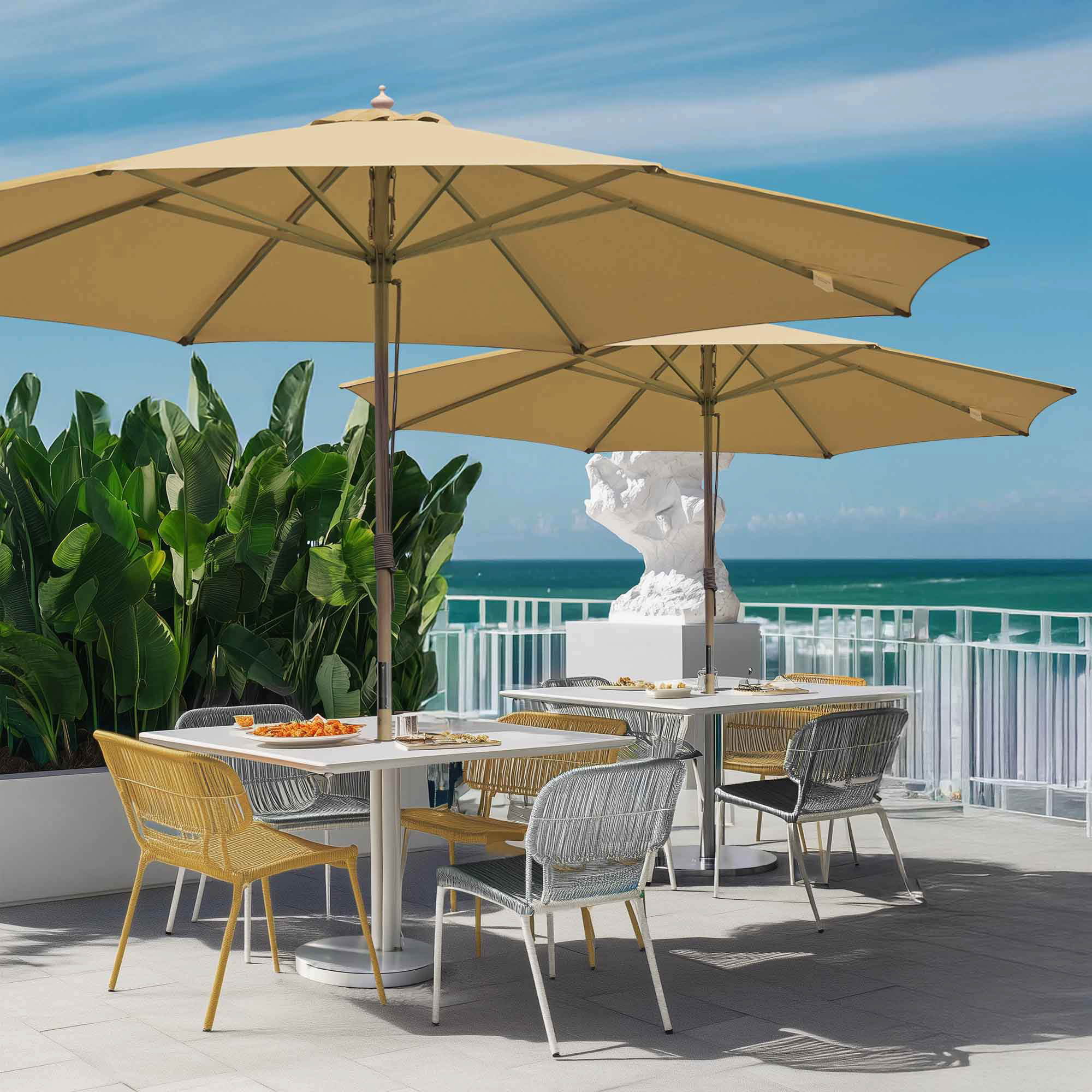 48 inch round patio table glass with umbrella hole 48" ROUND PATIO GLASS TOPS With 2" Center Hole