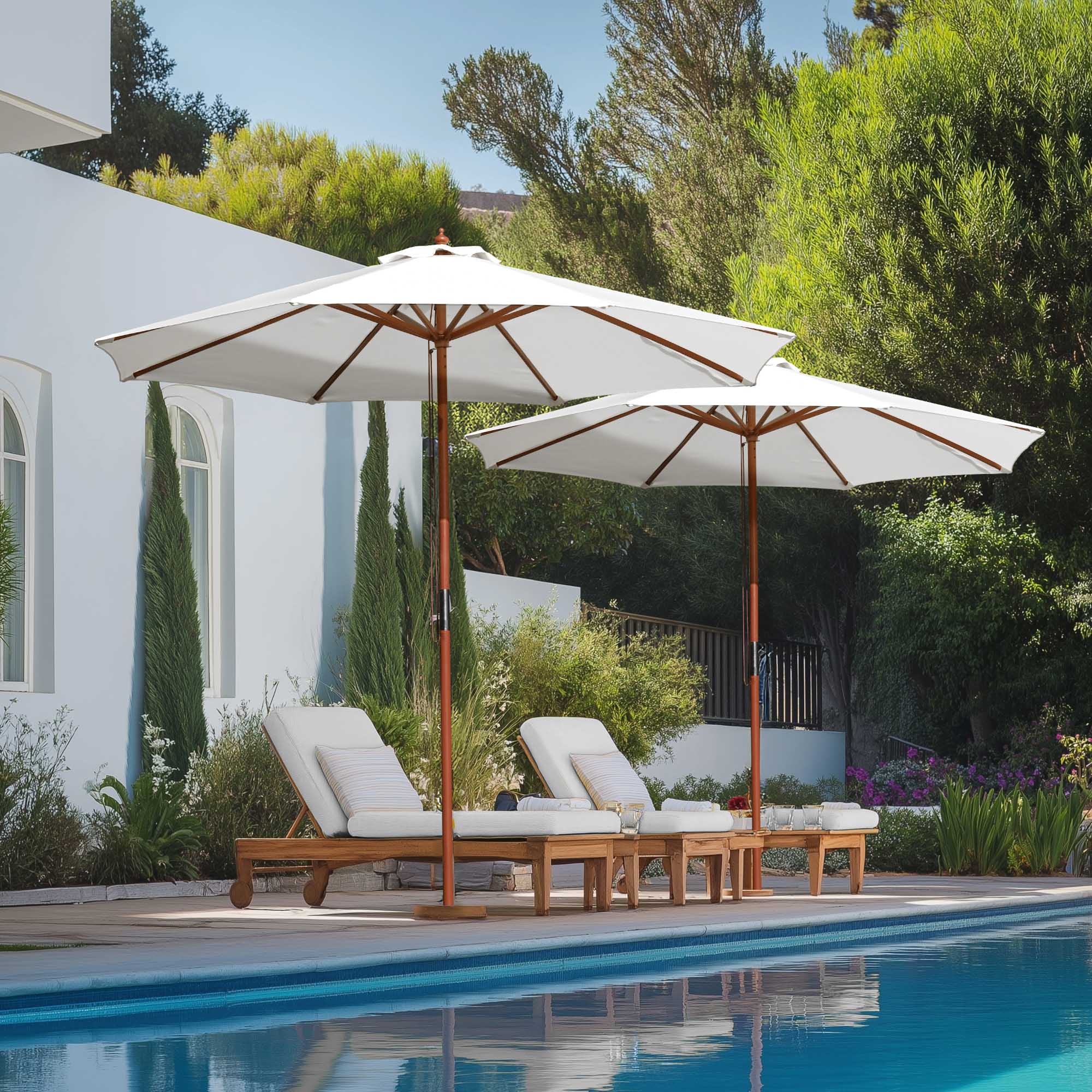 Apluschoice 9 Ft Patio Umbrella Canopy Top Cover Replacement 8-Rib Outdoor Yard - Picture 53 of 61