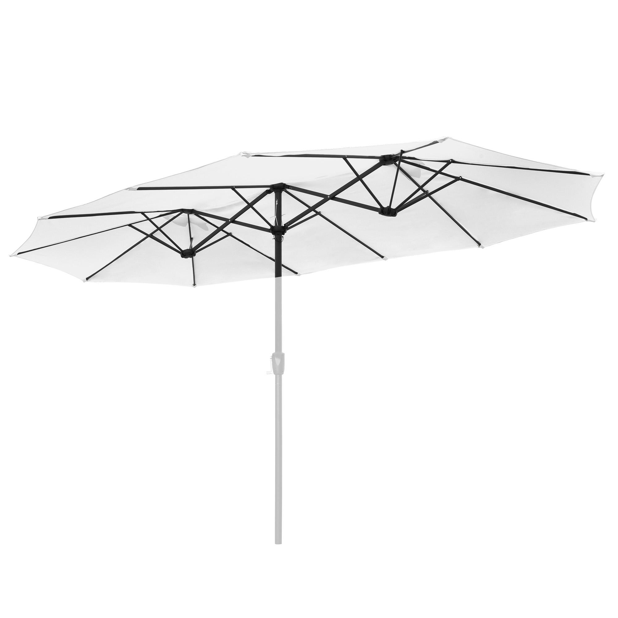 14 Ft Double Sided Umbrella Replacement Canopy Table Top Outdoor Beach Pool - Picture 41 of 49