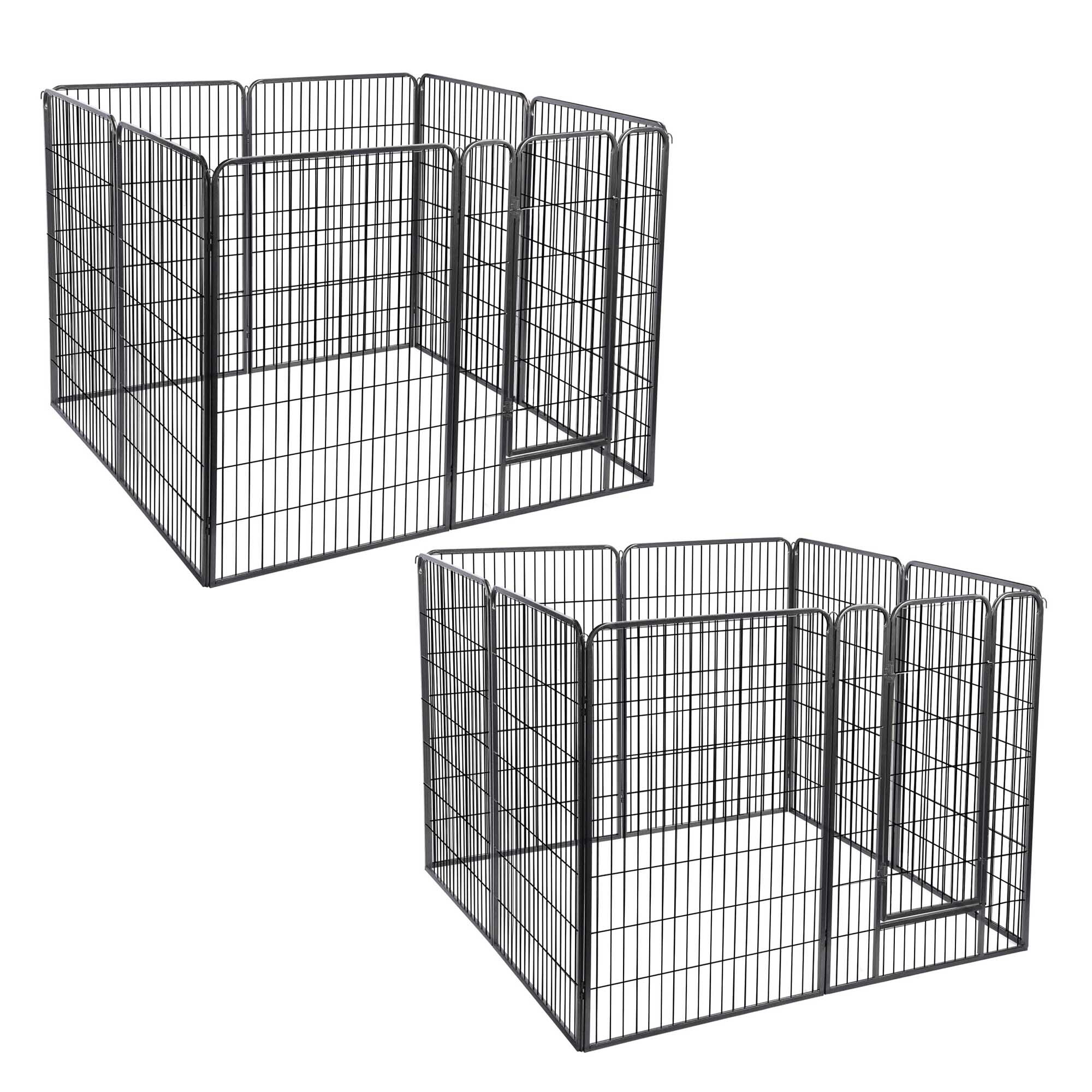 Folding Pet Playpen Dog Metal Outdoor Exercise Barrier Fence 40" 45" Tall Crate - Picture 21 of 40