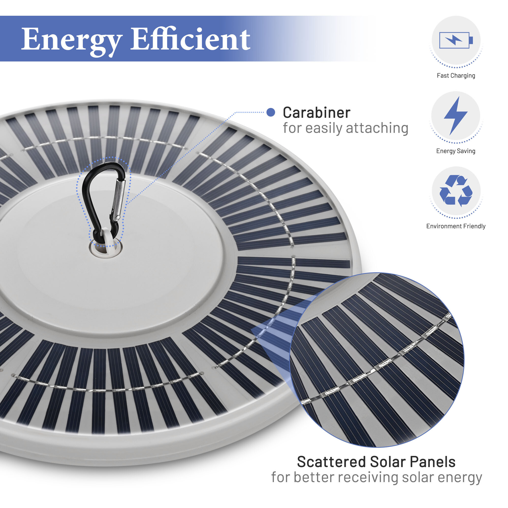 Apluschoice EZ GO Aluminum RV Flag Pole Kit with Solar Light for Camping - Picture 15 of 25